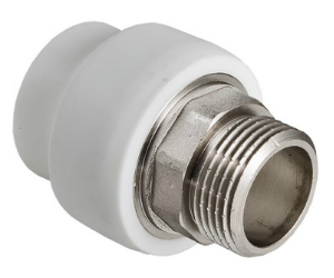 Соединитель PPR под ключ с переходом на нар. резьбу 32х1" Valtec (уп.5/75)