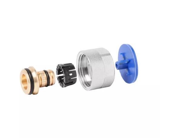 Фитинг коллекторный 16 (2,0) мм х 3/4" Евроконус для пластиковой трубы Vieir (200/50шт)