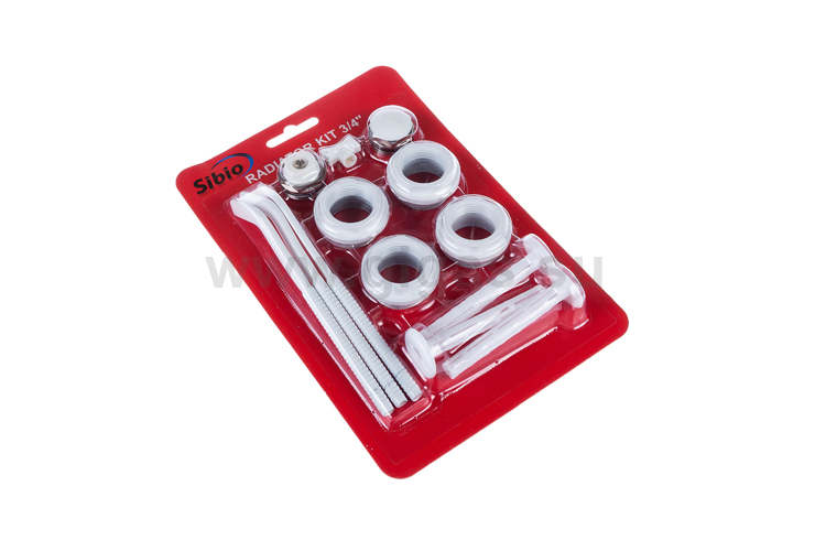 Монтажный комплект для радиатора 3/4" (с 3-мя кронштейнами) SIBIO (40 шт./кор)