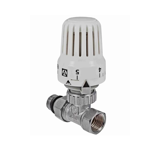 Клапан с термостатической головкой прямой 1/2" вн/нар Valtec