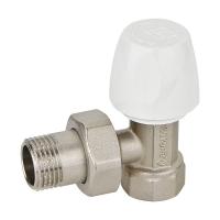 Радиаторный вентиль BUGATTI (DАL) угловой, ручной регулировки 1--2х1--2 (25--1)