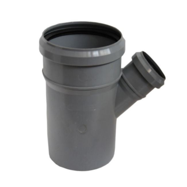 Тройник ПП D 110/050*45º СИНИКОН Серый Стандарт (20шт/упак)