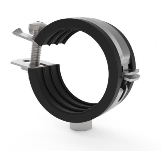 Хомут для труб одновинтовой М8, 1 1/4" 40-43мм Taners