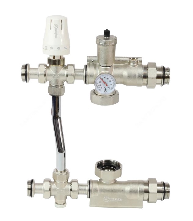 Насосно-смесительный узел, без насоса, монтажная длина насоса 130мм 1'' стандартное подключение Aquasfera