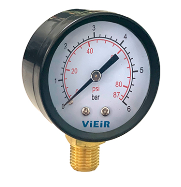 Манометр радиального подключения 1/4", измерение до 6 бар (100/1шт) ViEiR