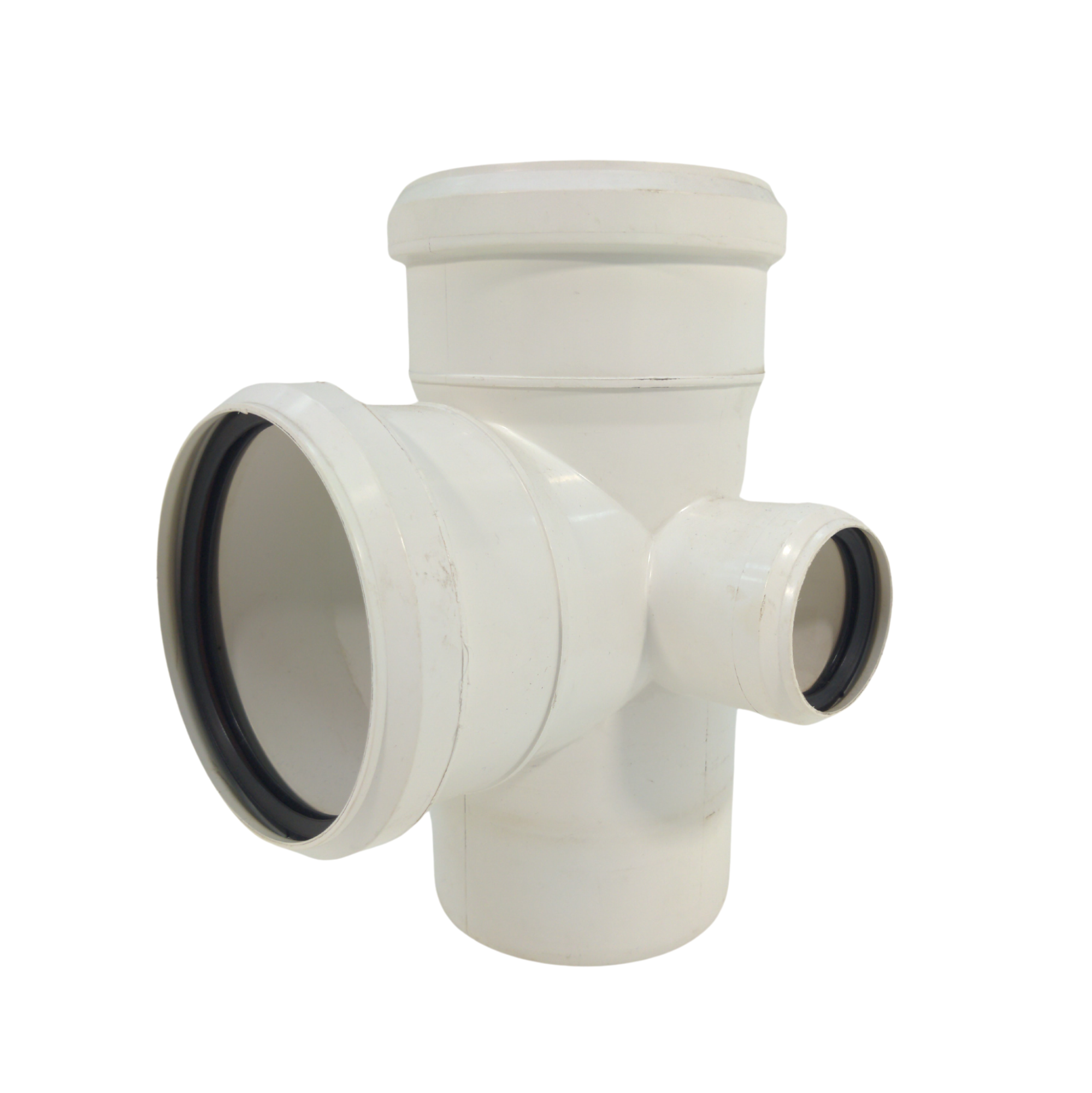 Крестовина двухплоскостная ПП D 110/110/050*87º правая СИНИКОН Белая Комфорт (10шт/упак)