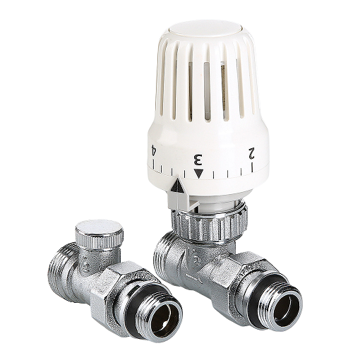 Комплект терморегулирующего оборудования прямой 1/2" вн/нар Valtec