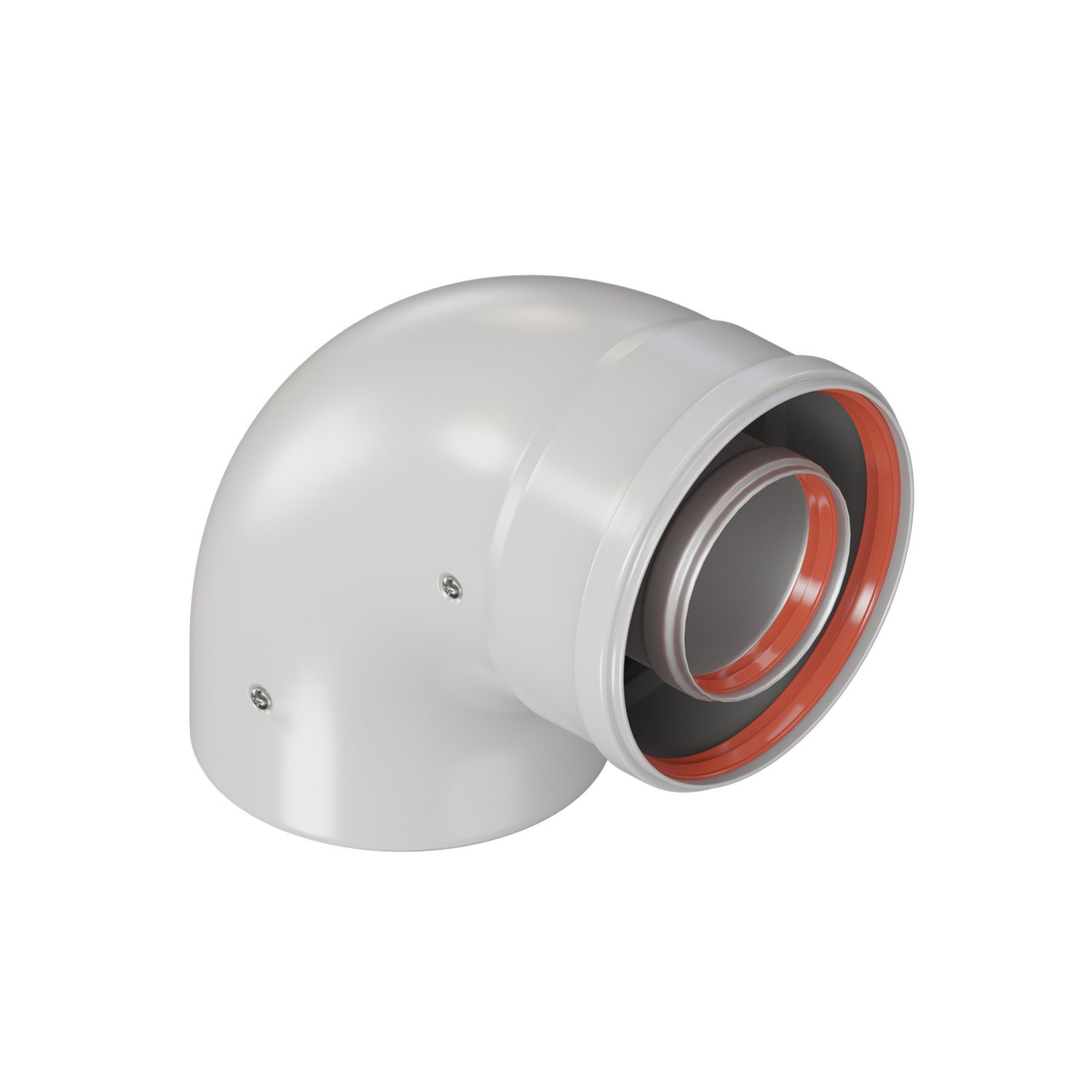 Отвод промежуточный D60/100 угол 90гр раструбный (наружный диаметр мама/папа)KRATS 