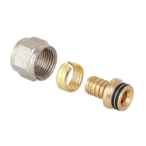 Фитинг коллекторный 16 (2,2) мм х 3/4" Евроконус для пластиковой трубы Valtec Китай (уп.10/170)