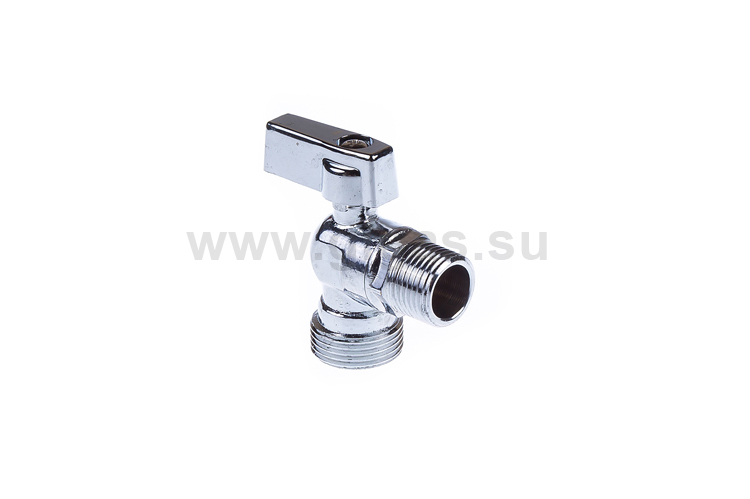 Кран шаровой для подключения сантехнических приборов 1/2"х3/4" НР-НР, хром Itap