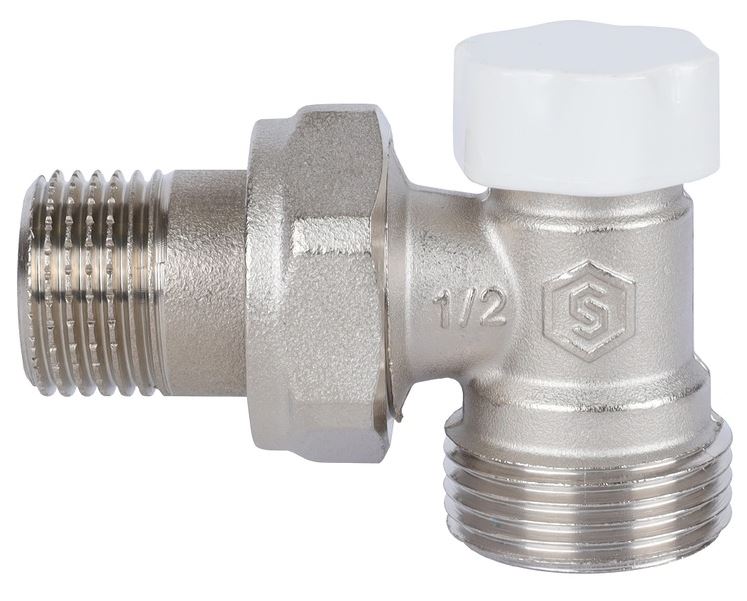 Клапан настроечный 1/2" х 3/4"ЕК угловой вн/нар STOUT