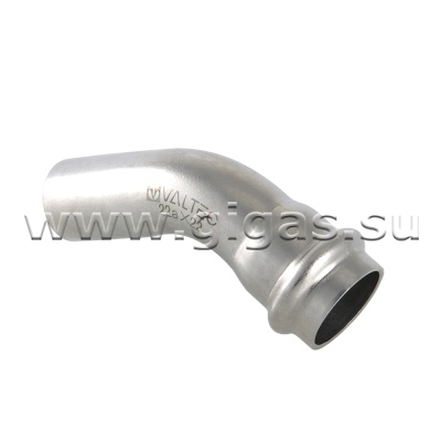 Угольник - пресс 45° вн.-нар. нерж. сталь 28 (уп.5/40)