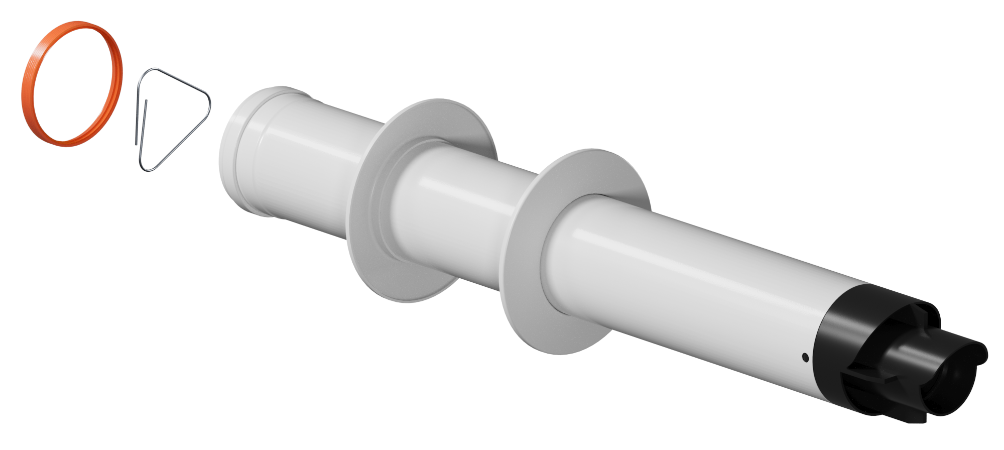 Труба с наконечником СТАНДАРТ D60/100 L770мм(рабочая длина 700мм) KRATS