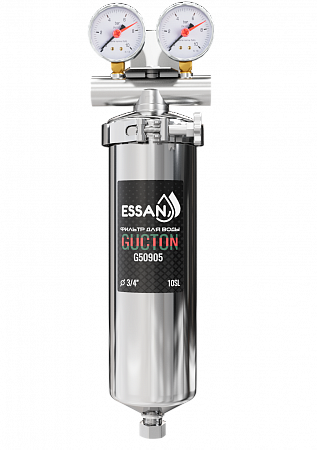Колба фильтра из нержавейки ESSAN GUCTON горячая и холодная вода 10SL, 3/4" B