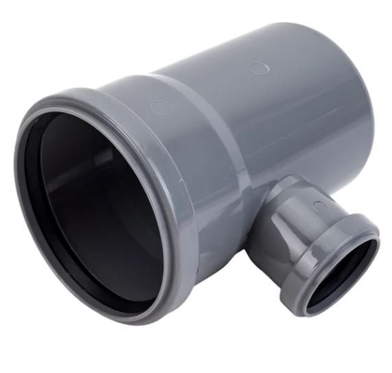 Тройник ПП D 110/050*87º Серый Lammin (45шт/упак)