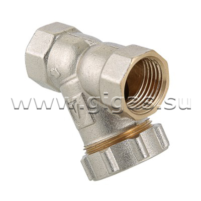 Фильтр косой 3/4"  (c заглушкой) Valtec