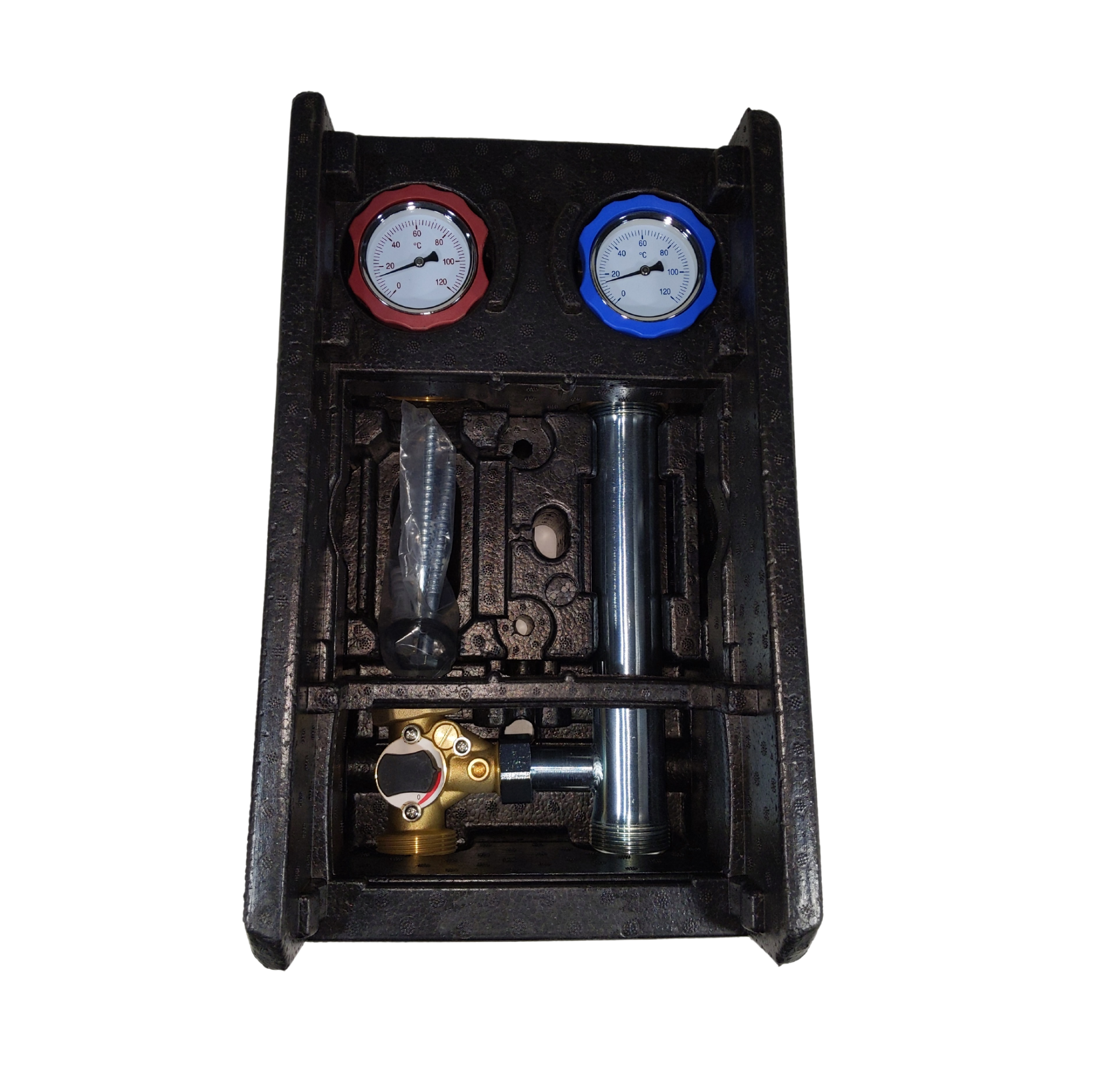 Насосная группа быстрого монтажа с 3-ходовым смесит. клапаном (подача слева) без насоса TIM