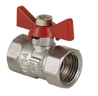 Кран шаровой 3/4" ВН-ВН бабочка COMPACT (облегченный) Valtec (уп.12/192)