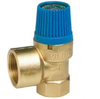 Клапан предохранительный 1/2"х1/2" ВН-ВН 3 бар красный ViEiR (100/10шт) 