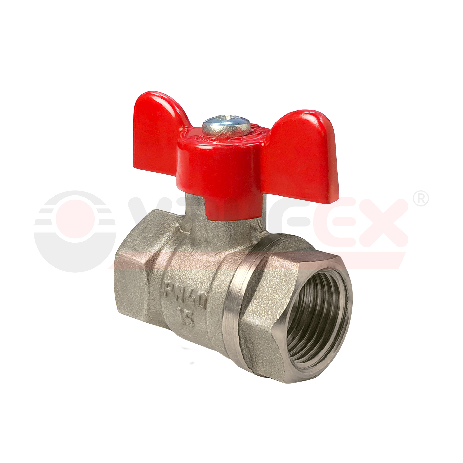 Кран шаровой 3/4" ВН-НР бабочка VALFEX