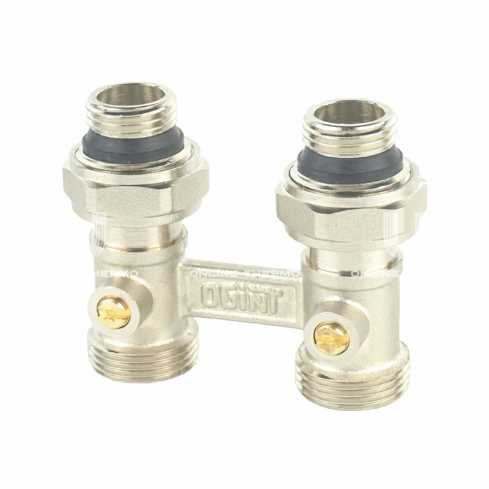 Узел нижнего подключения для радиатора прямой 1/2" х 3/4" EK шаровый OGINT