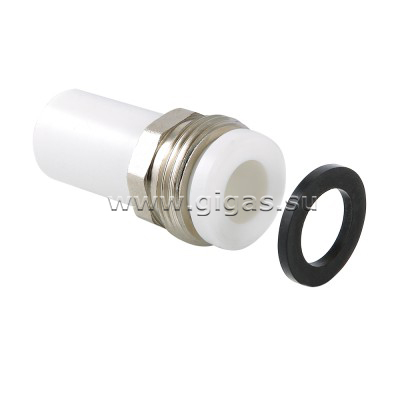 Штуцер PPR с накидной гайкой нар.р. 25x1 Valtec