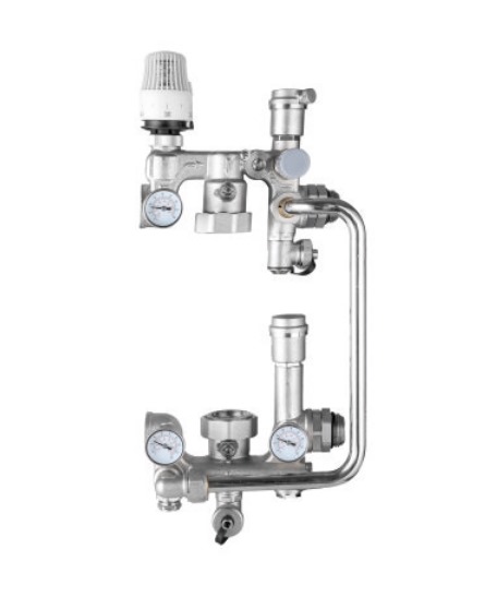 Насосно-смесительный узел, без насоса, монтажная длина насоса 180мм 1'' боковое подключение Sibio