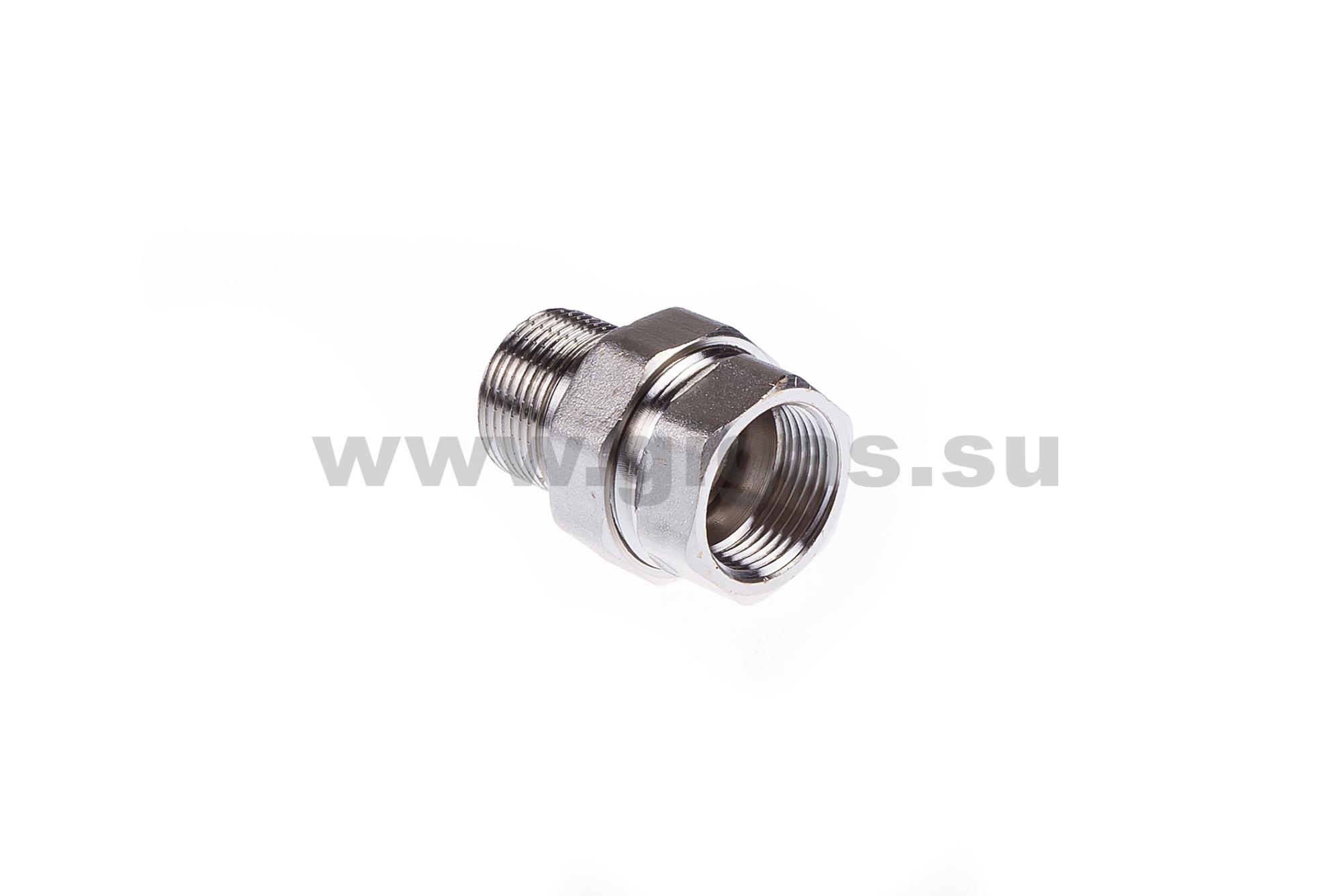 Сгон прямой американка вн.-нар. 3/4" (уп.10/120) Valtec