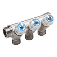 Коллектор с регул. вентилями, 34х2выхода 12 нар. AQUALINK