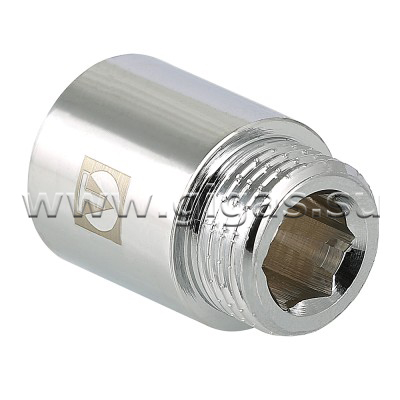 Удлинитель 1" вн. х60мм (ХРОМ) Valtec