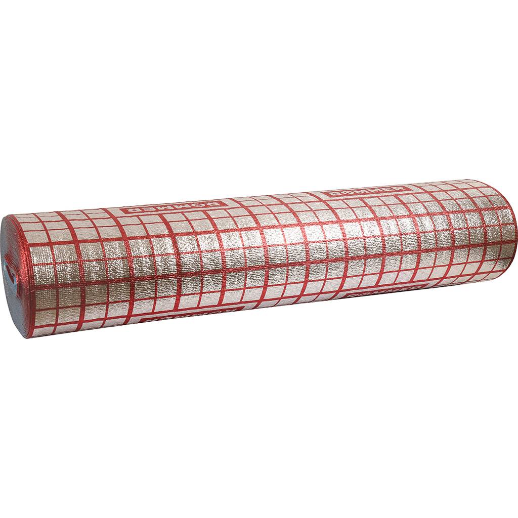 Подложка для теплого пола 30м2 мультифольга 3мм Globex (1уп.=30м2)