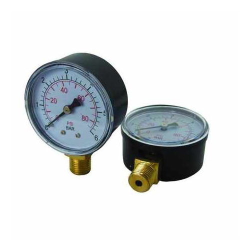 Манометр радиального подключения 1/4", измерение до 10 бар TIM