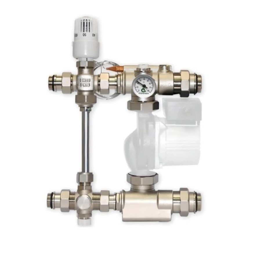 Насосно-смесительный узел, без насоса, монтажная длина насоса 130мм 1'' стандартное подключение Vieir