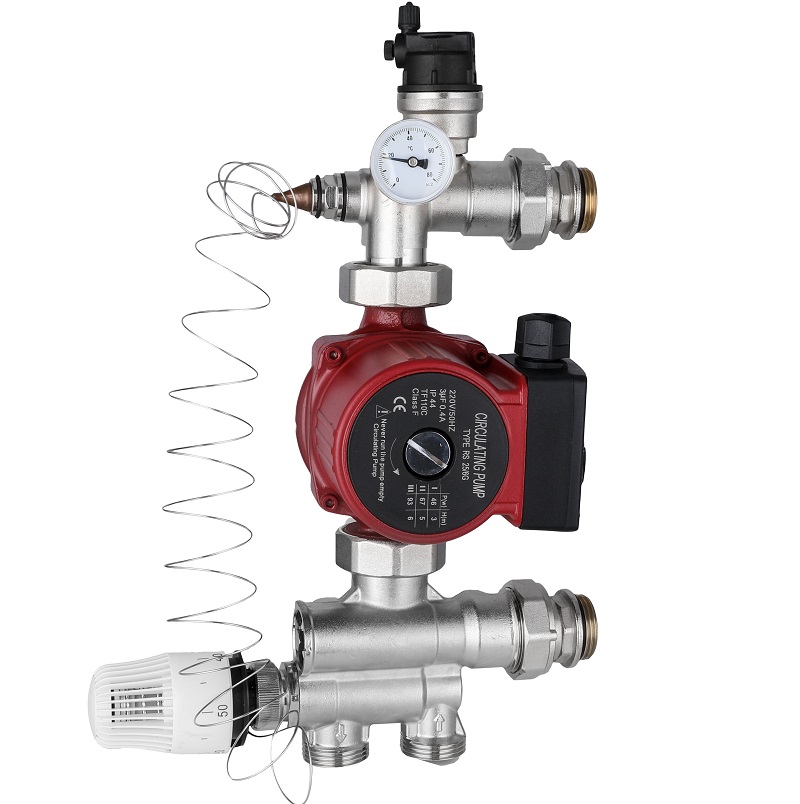 Насосно-смесительный узел, без насоса, монтажная длина насоса 180мм 1'' боковое подключение Sibio