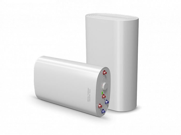 Бойлер косвенного нагрева настенный нерж AQUATEC INOX RTWX-F 100.1 сухой ТЭН универс.монтаж (ВШГ555х335х1075 мм) RoyalThermo