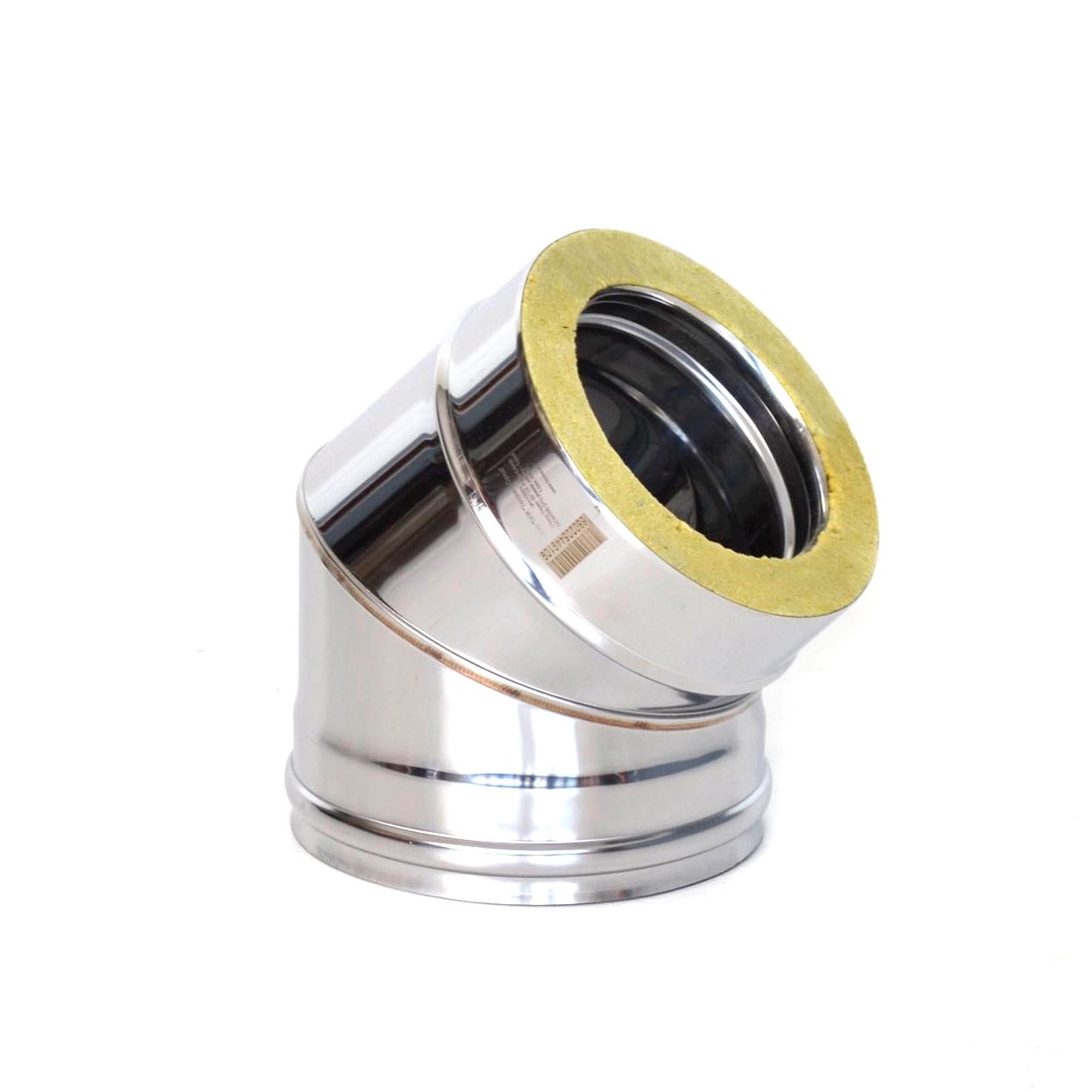 Отвод Термо ОТ-Р 45 гр. D130/200 AISI 430 (0,5 мм)/AISI 430 (0,5 мм)ТиС