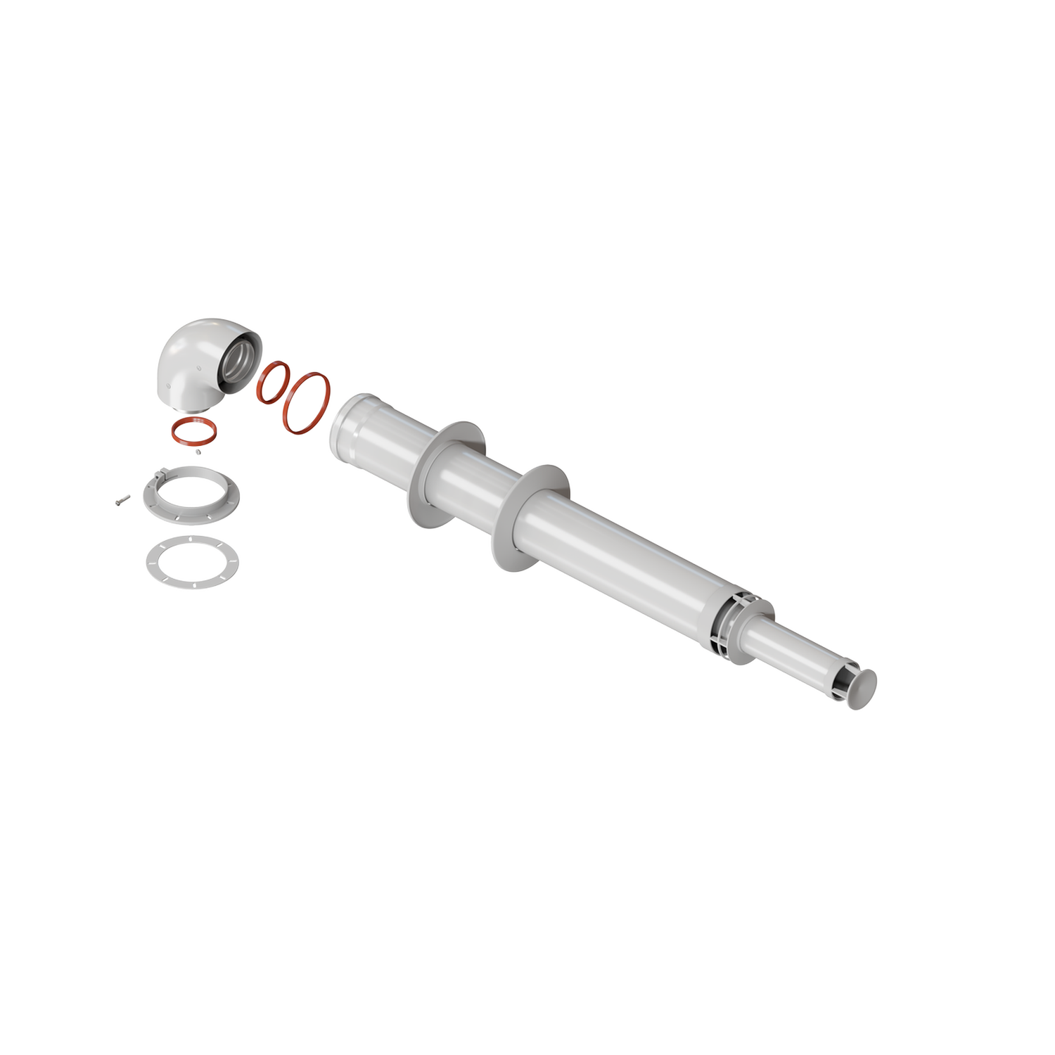 Комплект дымохода АНТИЛЕД D60/100-750мм рабоч.длин ThermaTron АНАЛОГ АРТИКУЛА KTL-02F-075
