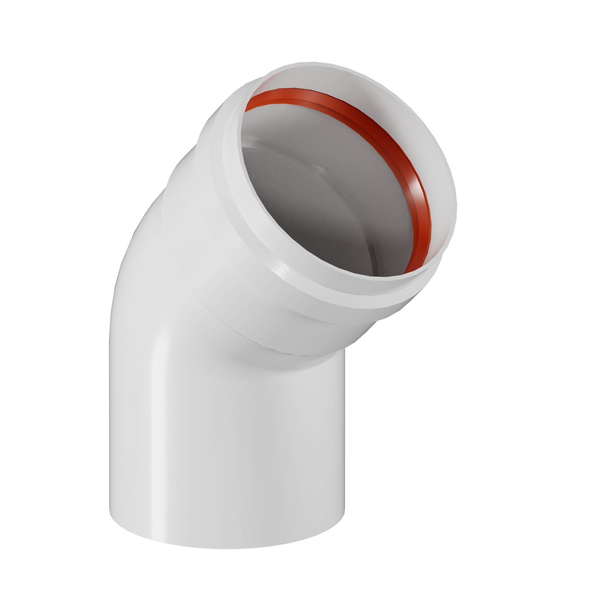 Отвод D 80 угол 45 гр (мама/папа) KRATS