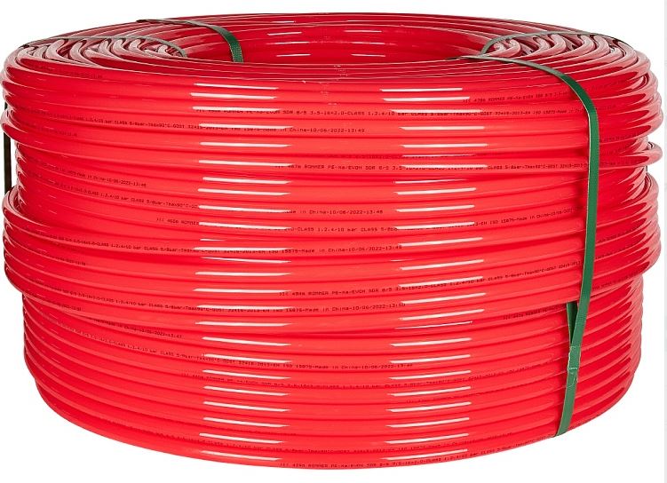 Труба PEX-A EVOH 16х2,0 бухта 500 м ROMMER, красная, ВЫПИСЫВАТЬ КРАТНО 50 М