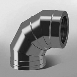 Отвод 87 гр. ОМ-Р D180 AISI 430 (0,5 мм) 3S ТиС (уп 3)