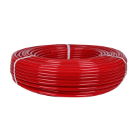 Труба PE-Xa EVOH с антидиффузионным слоем красная 16х2,0 мм бухта 100 м STOUT (продажа бухтой)