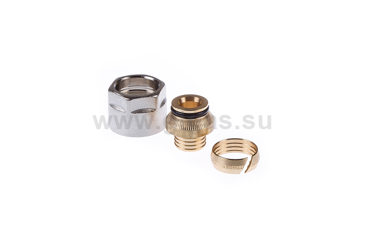 Фитинг коллекторный 16 (2,0) мм х 1/2" Конус для Пластиковой трубы Valtec (уп.40/320)