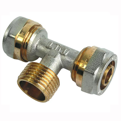 Тройник ц-нар.рез.-ц T26x1Мx26