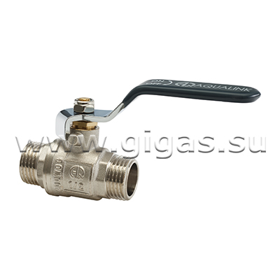 Кран шаровой 1" НР-НР рычаг AQUALINK (60/10 шт/уп)