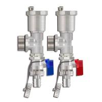 Торцевой набор для коллекторной группы (Тройник+автовоздухоотводчик+сливной кран) TIM