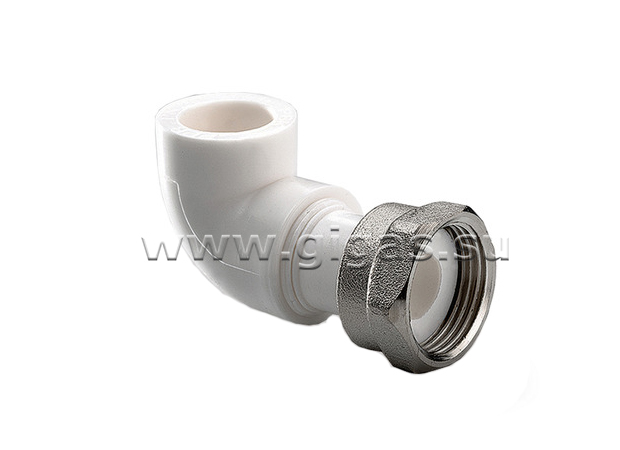 Угольник с накидной гайкой D20-3/4" РВК ПП (50шт/уп)