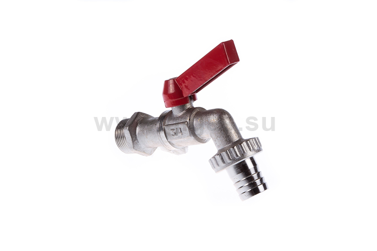 Кран шаровой водоразборный со штуцером 3/4" НР рычаг Valtec