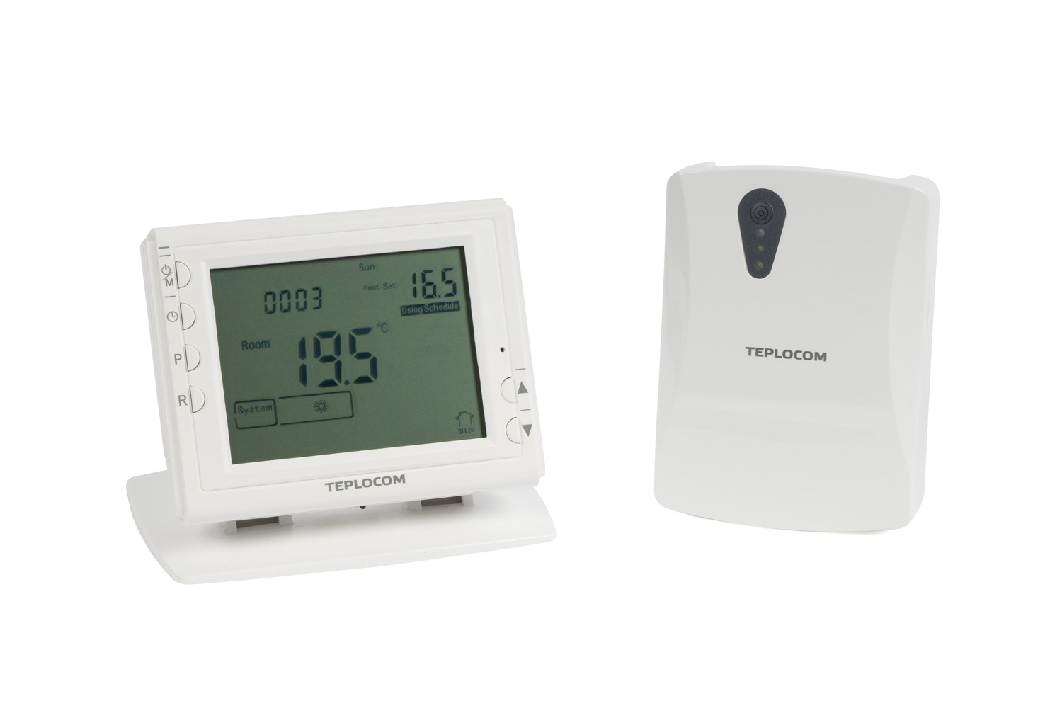 Термостат комнатный Teplocom TS-Prog-2АА/3А- RF,беспроводной, прогр., реле 250В,3А