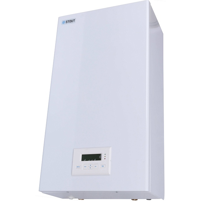 Котел Электрический 12кВТ STOUT PLUS 1к настенный 380В ( OpenTherm, Wi-Fi, Алиса) СНЯТ С ПРОИЗВОДСТВА