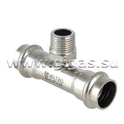 Тройник - пресс нерж. сталь с нар. р. 28 х 1''